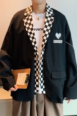 小西服男春秋装拼接男装上衣XF1599-P115，男装西服，星座210-1