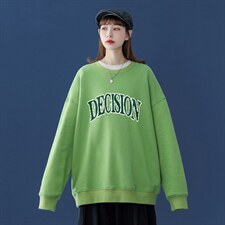 春季小众衣服2024年新款韩版字母宽松显瘦长袖卫衣W167P30控48，男装卫衣，A247A