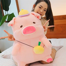 挎包lulu猪可爱精品毛绒公仔小猪猪超软呆萌可爱玩具