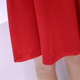 时尚优雅红色连衣裙显瘦修身百搭女套装，女装套装/套裙，贵人树