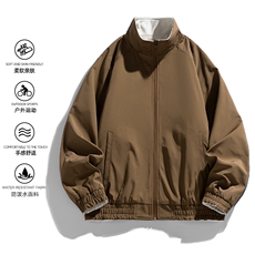 双面穿外套新款夹克男士潮百搭工装上衣高端简约JK02553-P83，男装夹克，星座308B-2