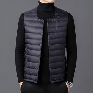 达标50绒 秋冬新款轻薄羽绒服马甲男士轻羽绒背心坎肩YR913-P55图片