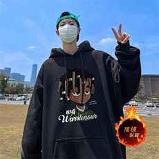 500克重磅秋冬美式加绒加厚卫衣外套DL516常规特P35绒特P40，男装卫衣，电商A486