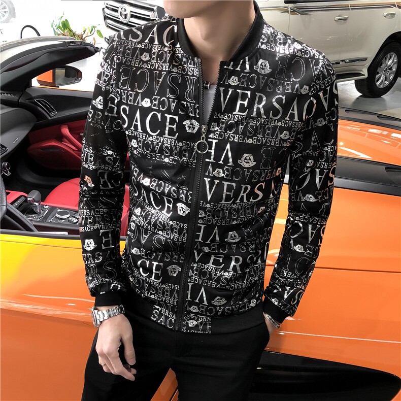2021夏季新款时尚潮男个性印花防晒衣夜店舞台装夹克外套A99-P60,男装夹克,星座419（原A233）