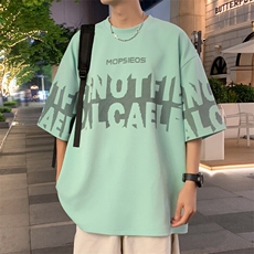 2025夏季新款港风外景大码菠萝格短袖T恤M-5XHT24399-特P25，男装T恤，电商A022