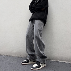美式高街vibe风直筒长裤欧美痞帅男hiphop复古水洗拼接工装牛仔裤，男装牛仔裤，星座301D-4(原星座1004-4）