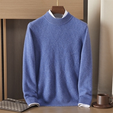 2025秋冬新款羊绒衫女100%纯羊绒圆领纯色宽松休闲通勤保暖针织衫，男装羊绒套衫，绒誉暖羊绒