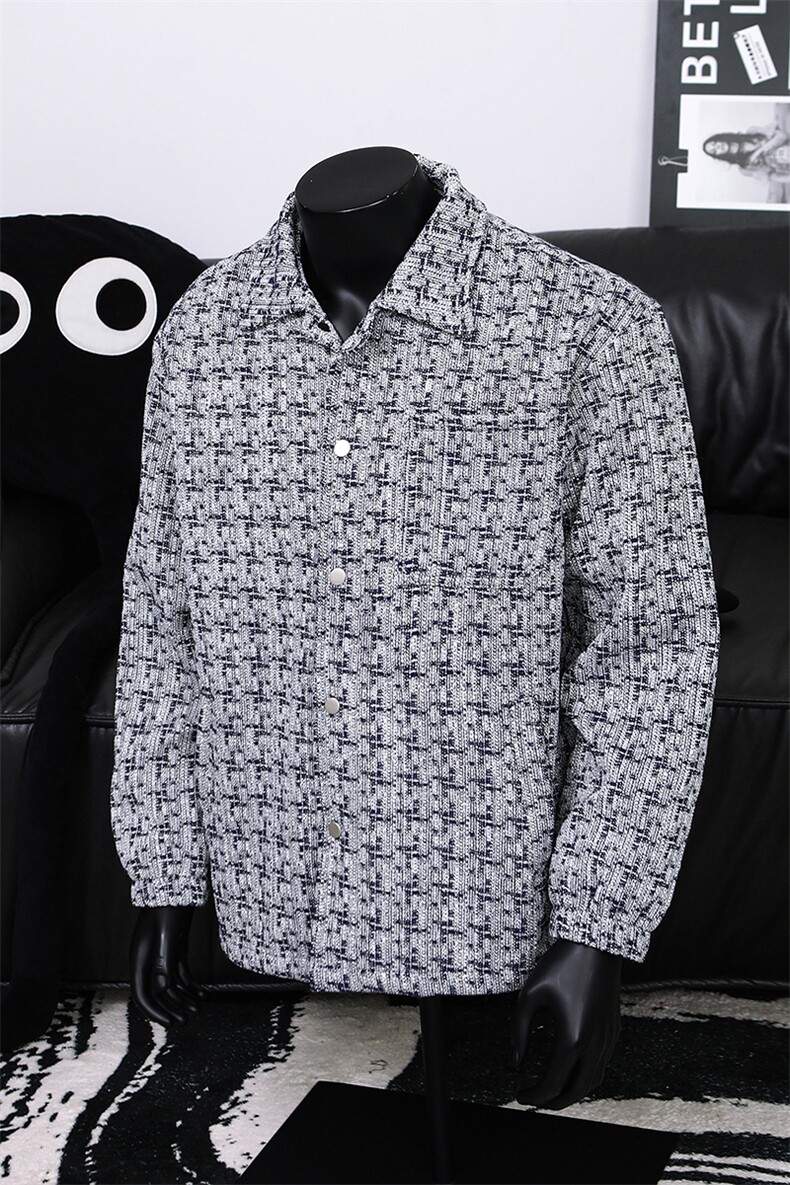 外套男格子褂子2025新款修身上衣潮牌痞帅夹克JK2158-特P75,男装夹克,星座210-1