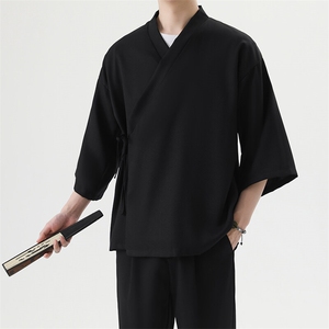 风夏季披风男女情侣宽松日系冰丝防晒服风衣xz815-001p25