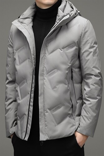 2023冬季连帽羽绒服短款中年男装加厚保暖外套XXH20702-P220，男装羽绒服，电商B212（原钱塘6029）