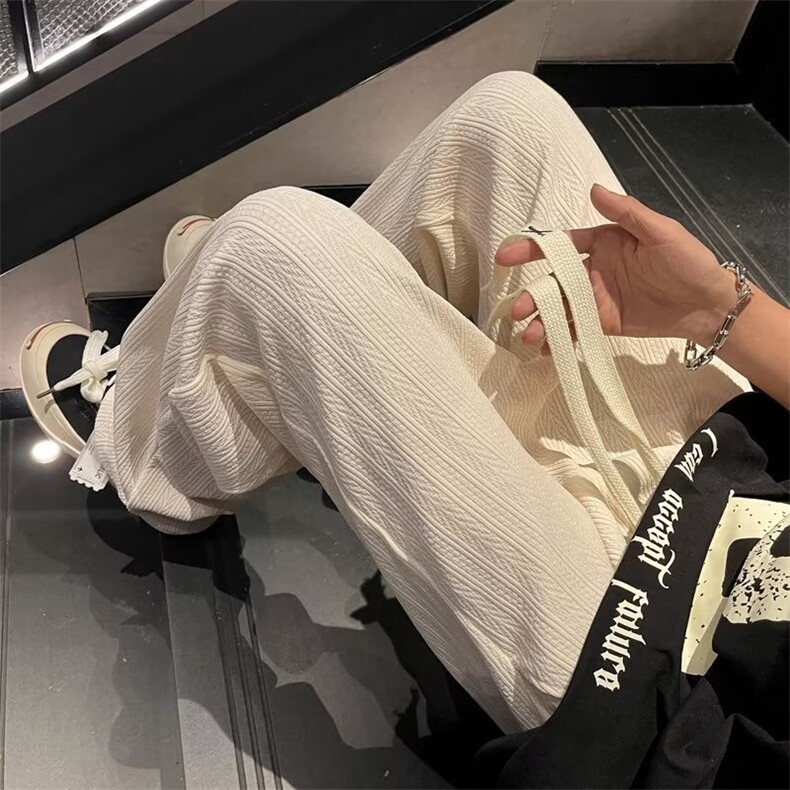 阔腿裤男韩版潮流高街帅气2023夏季新款ins宽松百搭长裤K3527-P33图片