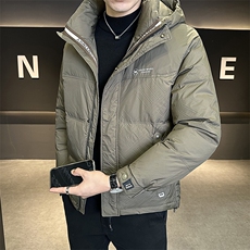 棉服男装棉衣连帽加厚手筛棉飞丝羽绒服C317-8588-P165，男装羽绒服，电商C317