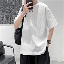 2022夏季新款压花休闲宽松男短袖A161-TH03-P35，男装T恤，电商A161-2