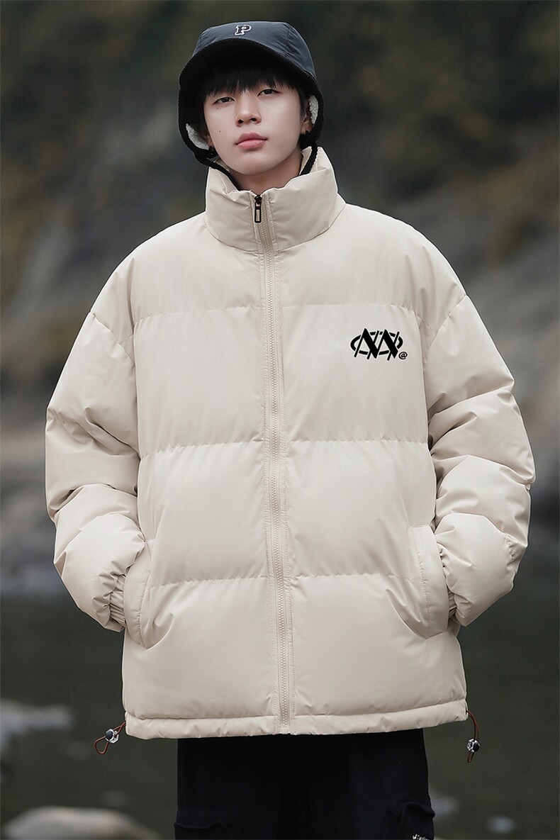 港风23新款冬季时尚百搭立领加厚棉服外套MY62061P85控118,男装棉衣,电商A268A