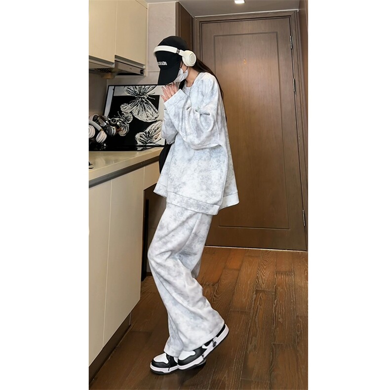 现货TZ759-特批6098高品质高克重秋季新款大码刺绣套装,男装休闲套装,电商A059