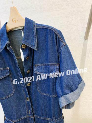 现货秋季新款牛仔连体裤均码，女装连体裤，G