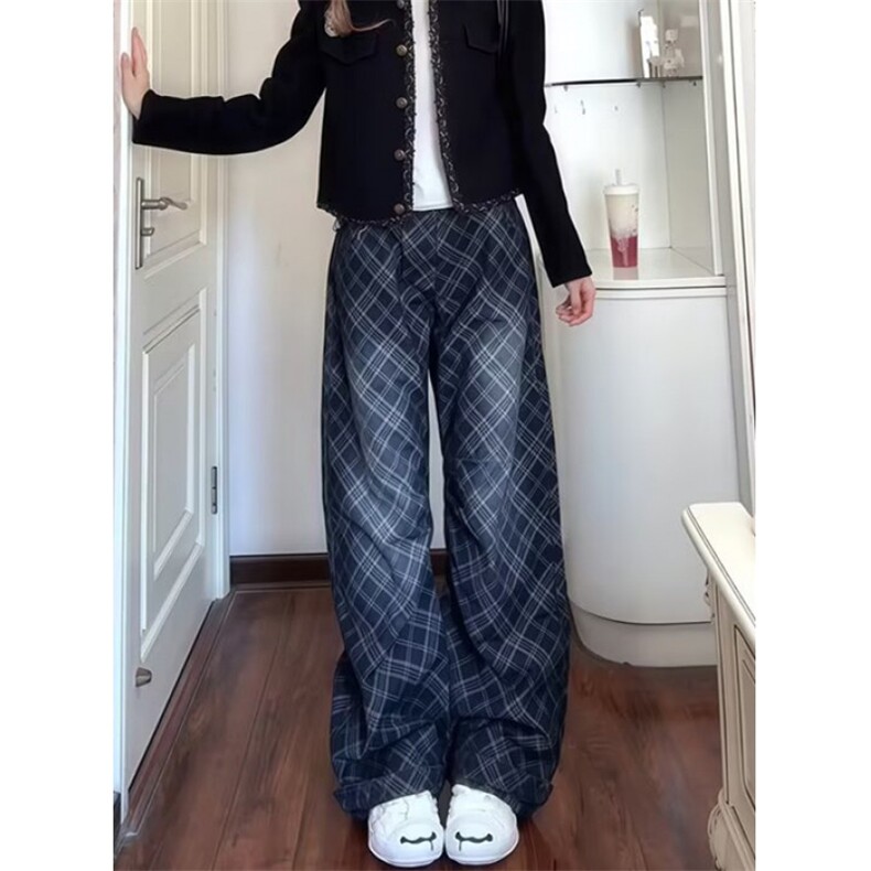 时尚慵懒ins牛仔裤文艺百搭简约新款原宿日系流行潮流 N9028图片