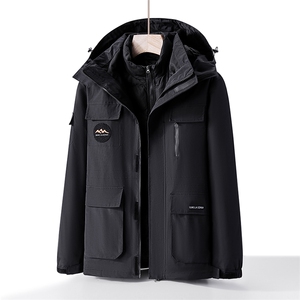 S-8XL 80%绒 以 情侣冬季新款三合一户外羽绒服男XZ109-P238图片