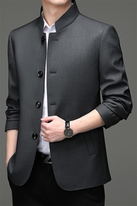 AE8088钱塘2020-3男士春秋中山装外套数据好常年款主推P195图片