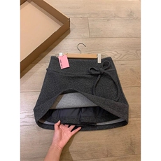 JK2503-p50灰色毛呢a字短裙半身裙款蝴蝶结设计感辣妹包臀裙，女装半身裙，星座617A-2