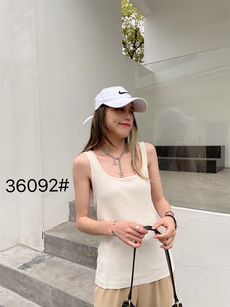 现货，冰麻背心，夏季新款上新，女装背心吊带，千百莲