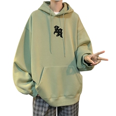 ！发泡印花！连帽圆领卫衣男装港风帽衫男LM119-P35，男装卫衣，电商B367
