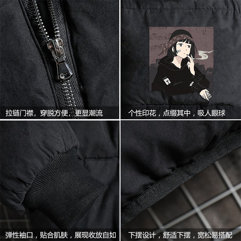 MY16122-P100加厚加绒连帽衣男大码服男面包服男网格挂拍,男装棉衣,电商A040A
