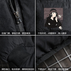 MY16122-P100加厚加绒连帽衣男大码服男面包服男网格挂拍，男装棉衣，电商A040A