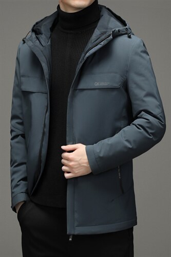 男士休闲宽松中长款冬季连帽厚款男士时尚羽绒服SNNYR86066-P280，男装羽绒服，电商B212（原钱塘6029）
