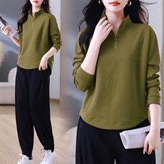 休闲运动服女2025新款春秋装时尚韩版宽松显瘦卫衣，女装卫衣/绒衫，璐依舞