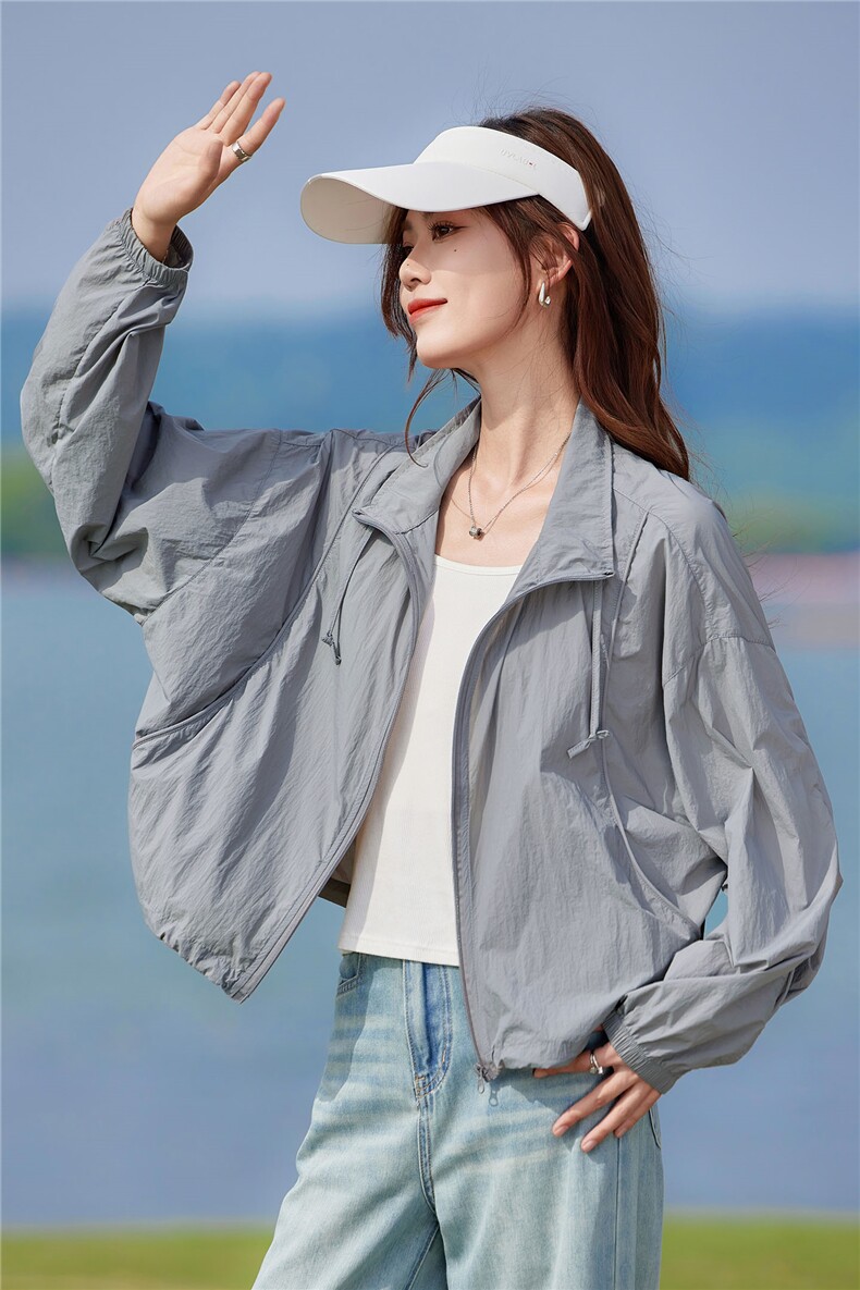 2026夏季新款现货UPF50+防晒衣短外套,女装防晒衣,靓衣阁