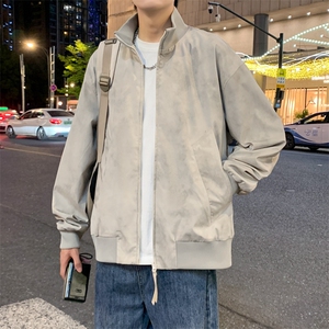 外景秋季立领三分格扎染防水夹克男士休闲外套A406 JK2538 P75图片