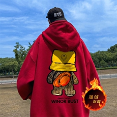 500克重磅秋冬美式加绒加厚卫衣外套DL126常规特P35绒特P40，男装卫衣，电商A486