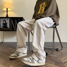 2026秋冬高克重灯芯绒高街休闲裤XZ604-KG42-P55控68，男装休闲裤，星座604