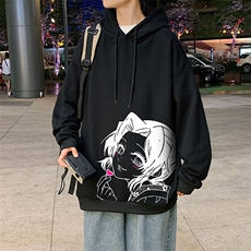 WY2153-P35加绒款-P40纯棉连帽卫衣男大码运动帽衫宽松薄外套男，男装卫衣，电商A040