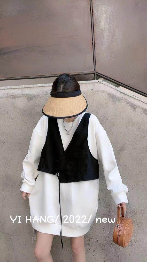 欧版假两件卫衣，女装卫衣/绒衫，一杭