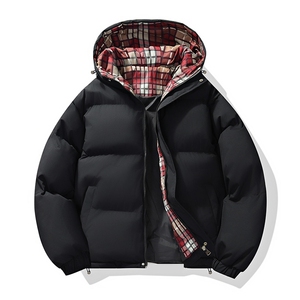 支持二开冬装加棉加厚连帽棉服大码棉衣外套面包服男女M812-P70,休闲短款棉衣搭配图片女图片