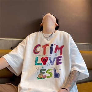 量大优 供视频 230g重磅纯棉短袖T恤男 NT249-特P 19  控38图片