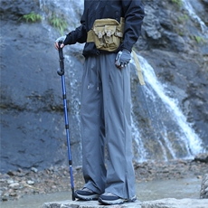 加绒加厚户外拉链速干登山防泼水冲锋裤YK311-特P常规45加绒50，男装卫衣，电商A429