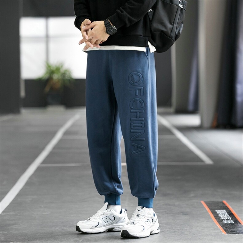潮牌休闲裤子男潮牌束脚裤篮球百搭宽松运动卫裤DF22T,男装休闲裤,电商A102