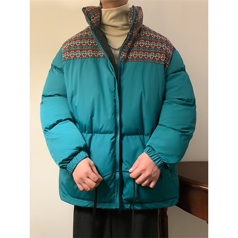 秋冬棉衣加厚夹克加绒外套厚棉袄拼色棉袄厚1016-1W106P128K158,男装夹克,星座1016-1（原电商B408-1）