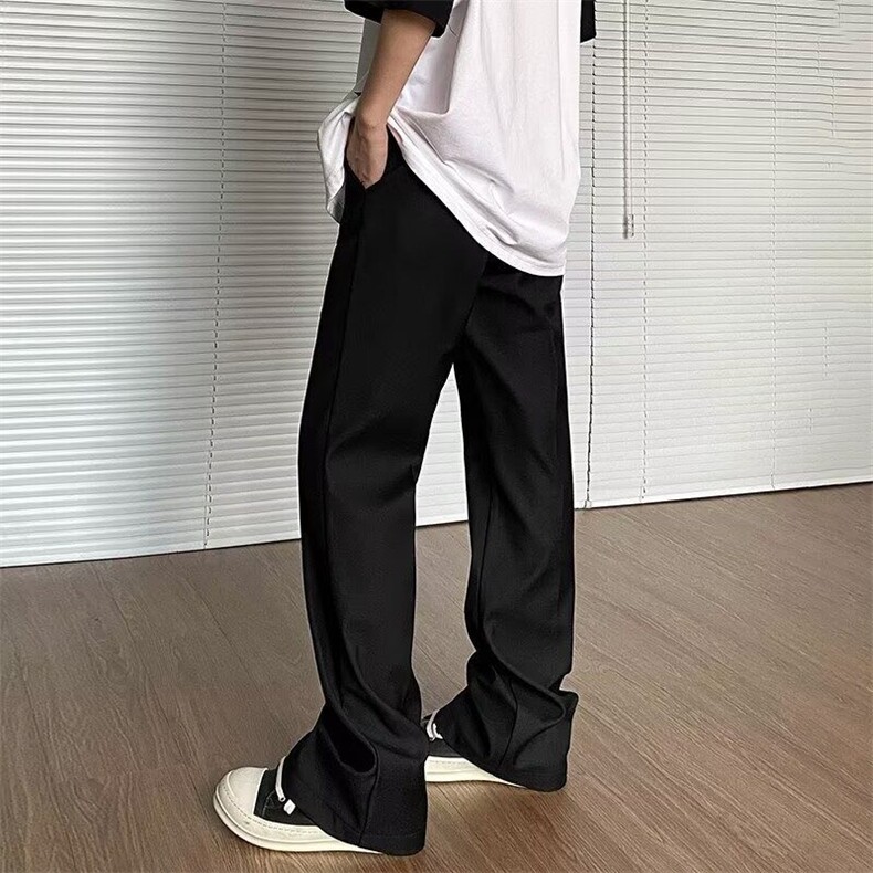 百搭宽松型新款休闲裤潮青春流行夏季男纯色时尚潮牌日系原宿长裤,男装休闲裤,星座506A