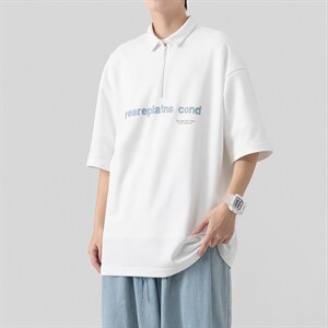 夏季新款POLO杉休闲潮流美式华夫格百搭翻领短袖T恤PL3320-P52图片