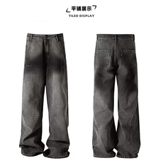 渐变做旧水洗牛仔裤黑色S到3XL310A-4-NZ64-P60，男装牛仔裤，星座310A-4