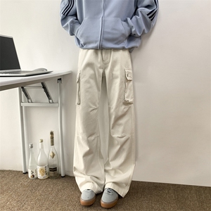 秋冬新款伞兵工装裤男美式高街潮牌直筒休闲运动长裤子N0617-P60图片