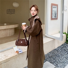 2025冬装新款韩版高级感中长款毛呢大衣外套女2C325-564P215K328，女装毛呢外套，2C325