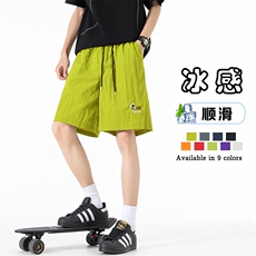 多色可选高品质短裤高街美式尼龙速干绣花五分裤25XD23108特批13，男装休闲裤，电商A042