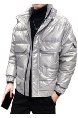 2020冬季新款羽绒服男韩版潮流亮面冬季鸭绒短款外套YR9223，男装羽绒服，电商B226-2（原B217-2）