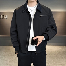 店主风2025秋季新款假两件时尚宽松夹克外套男JK181-P120控160，男装夹克，电商A413