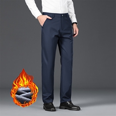 K2501秋冬季加绒厚款男式休闲裤男装直筒商务长裤子现货外贸，男装卫衣，星座224